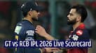 GT vs RCB IPL 2026 highlights: Gujarat Titans beat Royal Challengers Bengaluru by 4 wickets!