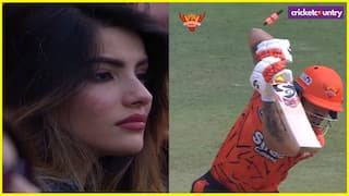 Ishan kishan Got out on one runs girlfriend Aditi Hundia disappointed reaction Viral