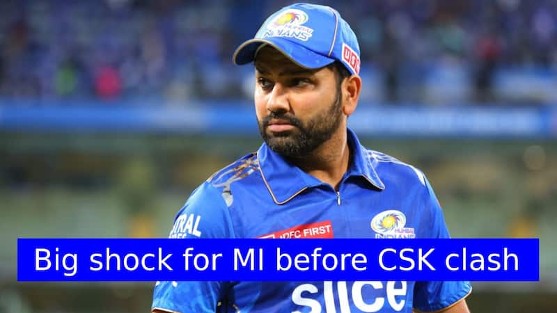 Big jolt for Mumbai Indians! Rohit Sharma out of MI's playing XI vs CSK ...
