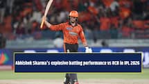 WATCH: Abhishek Sharma’s two explosive sixes give SRH a flying start against RCB