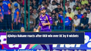 Ajinkya Rahane reacts after KKR win over DC in IPL 2026
