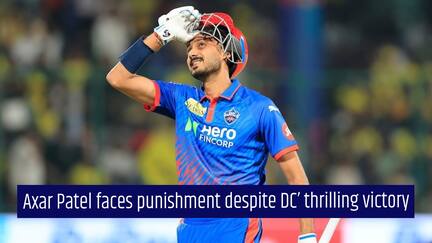 Axar Patel fined