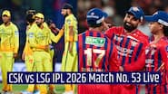 1341505CSK vs LSG Live Score, IPL 2026: Double blow! Josh Inglis & Rishabh Pant depart as CSK fight back