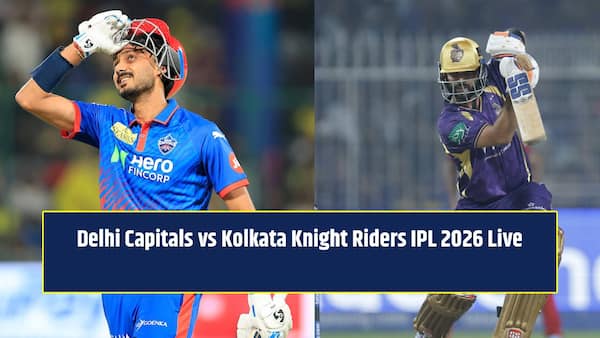 DC vs KKR IPL 2026 live score