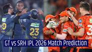 1342058GT vs SRH IPL 2026 Match Prediction: Who will become the first team to reach 16 points?