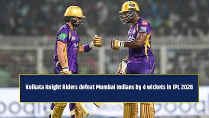 KKR defeat MI by 4 wickets