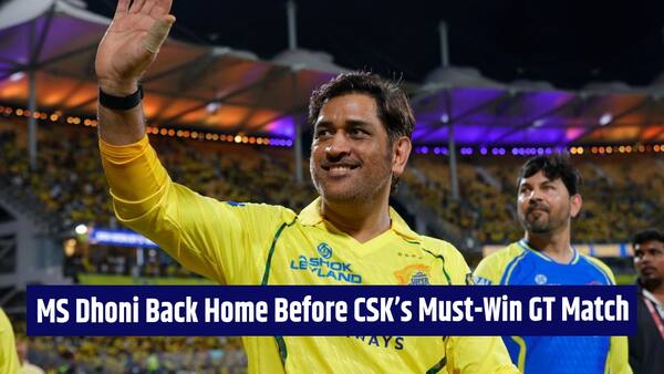Dhoni returns home before CSK’s biggest match of IPL 2026