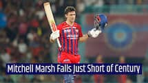 WATCH: Mitchell Marsh smashes heroic 96, falls just short of century vs RR in IPL 2026 clash