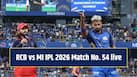 RCB vs MI IPL 2026 Match no. 54 live updates and scorecard 