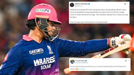 ‘Boss baby breaks world bosses record’: Sachin, Yuvraj, Jayasuriya stunned by Vaibhav Sooryavanshi’s record-breaking IPL innings
