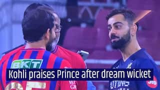 WATCH: Virat Kohli shares special moment with Prince Yadav after RCB batter’s stunning IPL 2026 dismissal