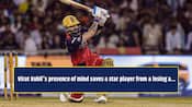 Virat Kohli's awareness on the field saves a player