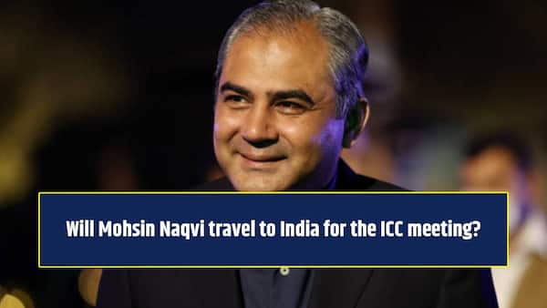 Will Mohsin Naqvi travel to India for the ICC meeting?