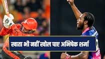 WATCH Abhishek Sharma Out on Duck in IPL 2026 Eliminator Against Rajasthan Royals His Record in Playoffs is Terrible