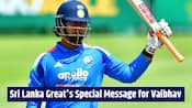 Former Sri Lanka captain waited an hour to meet Sooryavanshi