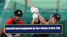 Australia defeat Bangladesh by four wickets in first T20I of the series