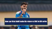 How can Virat Kohli make his return for the ODI series against England?