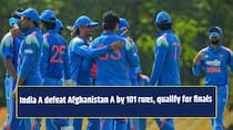 India A defeat Afghanistan A by 101 runs, qualify for Tri-series final