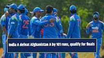 India A defeat Afghanistan A by 101 runs, qualify for tri-series final