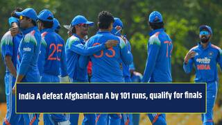 India A defeat Afghanistan A by 101 runs, qualify for tri-series final