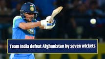 Shubman Gill’s unbeaten 84 helps India beat Afghanistan by seven wickets