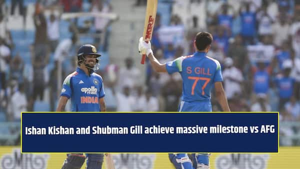 Ishan-Gill achieve a huge milestone for India vs Afghanistan in the ODI series 