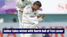 Manav Suthar strikes on Test debut as India declare at 564/8, Afghanistan reeling at tea