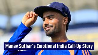Who told Manav Suthar about his India selection? Debutant names Ashwin and Yuvraj as role models