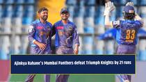 T20 Mumbai League 2026: Ajinkya Rahane’s Panthers thrash Knights by 21 runs
