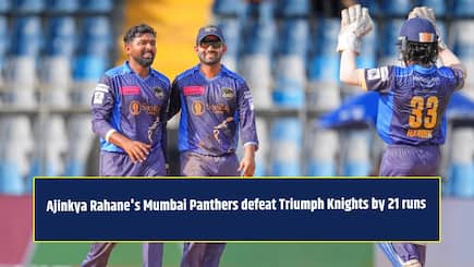 T20 Mumbai League 2026: Ajinkya Rahane’s Panthers thrash Knights by 21 runs