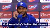 WATCH: Nitish Reddy pauses press conference to answer mother's call