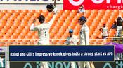 KL Rahul and Shubman Gill's impressive knock helps India to get a strong start against Afghanistan