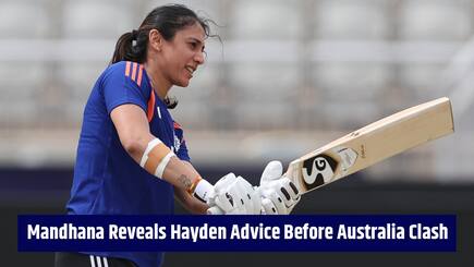 Smriti Mandhana reveals Matthew Hayden, Kumar Sangakkara’s advice ahead of India’s must-win Australia clash