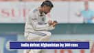Debutant Manav Suthar shines as India registers its biggest test win in history!