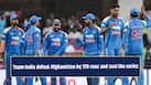 Team India defeat Afghanistan by 170 runs and seal the series