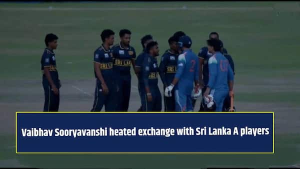 Vaibhav Sooryavanshi involved in heated exchange with Sri Lanka A players