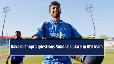 Aakash Chopra questions Sundar's place in ODI team