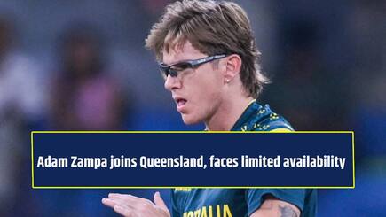 Australian spinner Adam Zampa joins Queensland, availability limited by International commitments