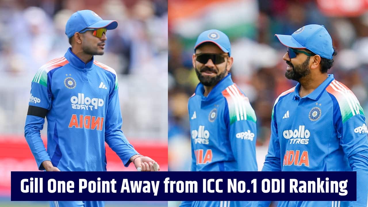 ICC ODI Rankings Update: Shubman Gill one point away from No.1, Rohit and Kohli stay in top four