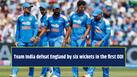 Team India break the curse of losses by defeating England by six wickets in the  first ODI