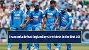 Team India break the curse of losses by defeating England by six wickets in the  first ODI