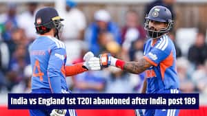Abhishek, Iyer shine before rain washes out IND vs ENG 1st T20I