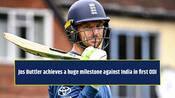 England star Jos Buttler achieves a huge milestone against India in first ODI