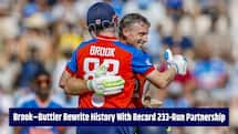Harry Brook, Jos Buttler rewrite RECORD books with 233 run stand as England scored 257 vs India