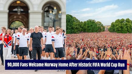 Erling Haaland’s Norway receive massive hero’s welcome despite FIFA World Cup quarter-final exit