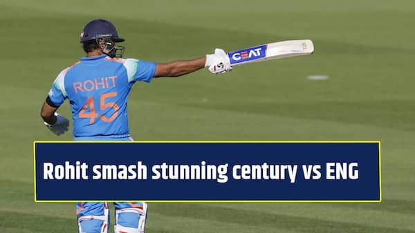 Rohit Sharma smashes a century against England in the third ODI
