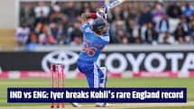 IND vs ENG: Shreyas Iyer BREAKS Virat Kohli’s rare record with captain’s fifty as rain interrupts England chase