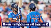 WATCH: Shreyas Iyer leads India's fightback with brilliant 80 vs England