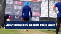 BIG trouble for Team India ahead of England clash as Vaibhav Sooryavanshi hit by a ball during the practice session