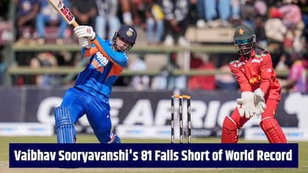 6, 6, 6, 6… 8 fours! Vaibhav Sooryavanshi’s 81 lights up Harare, misses world record